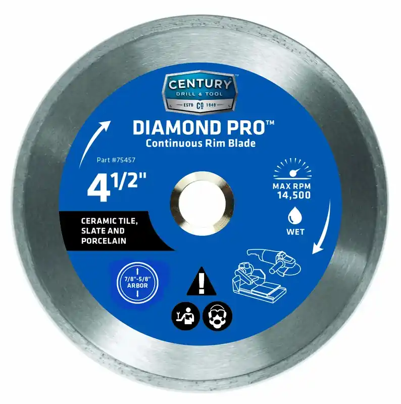 Diamond Pro 4-1/2 In. D X 7/8 In. Continuous Rim Circular Saw Blade 1 Pk