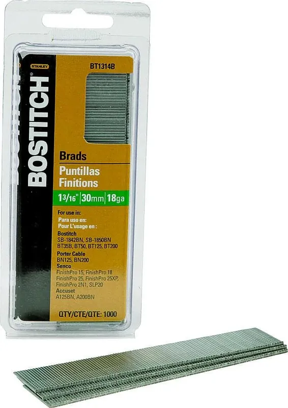 18 Ga. X 1-3/16 In. L Coated Steel Brad Nails 3000 Pk