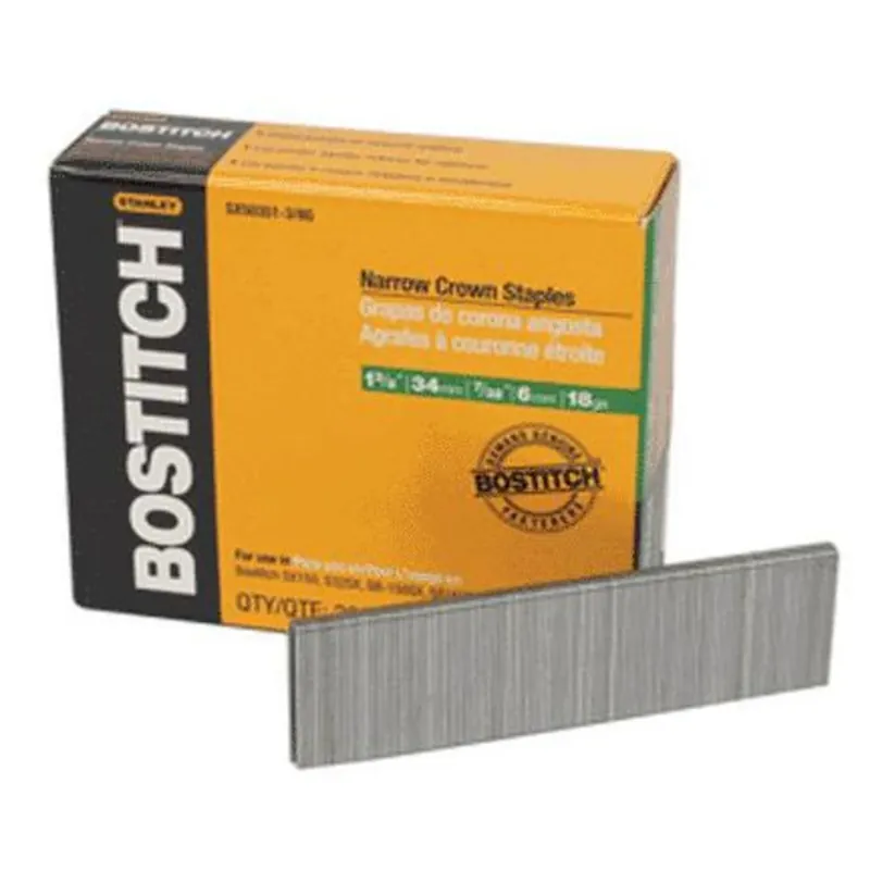 7/32 In. W X 1-3/8 In. L Stainless Steel Finish Staples 18 Ga. 1000 Pk