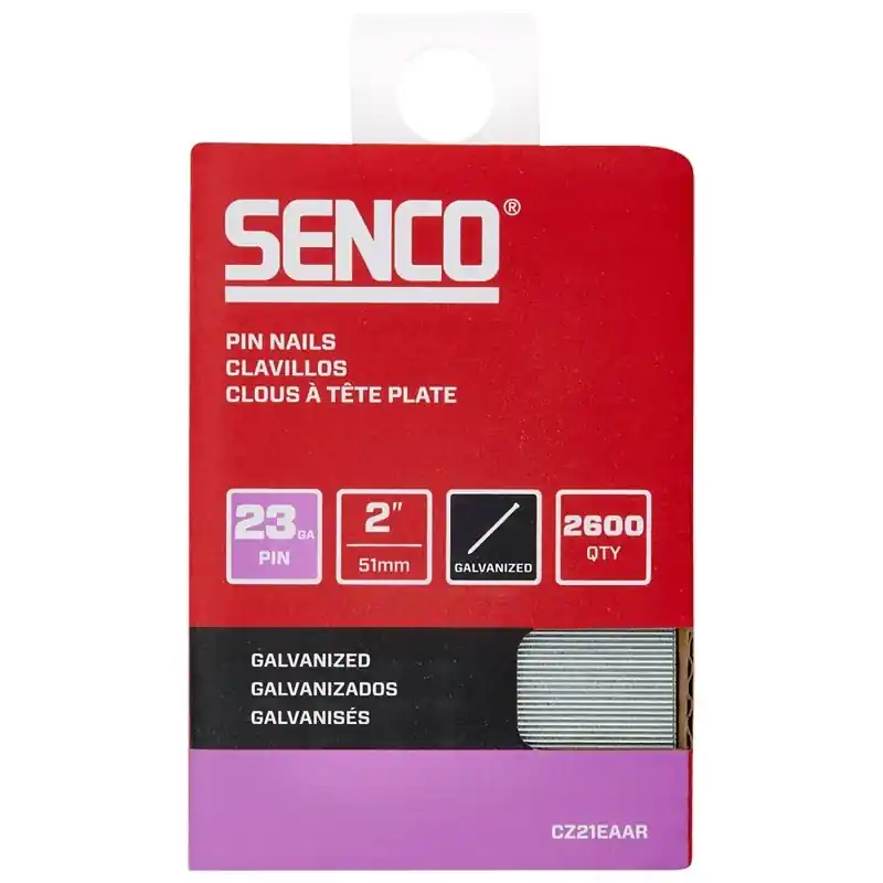 2 In. L X 23 Ga. Straight Strip Galvanized Micro Pins 2600 Pk