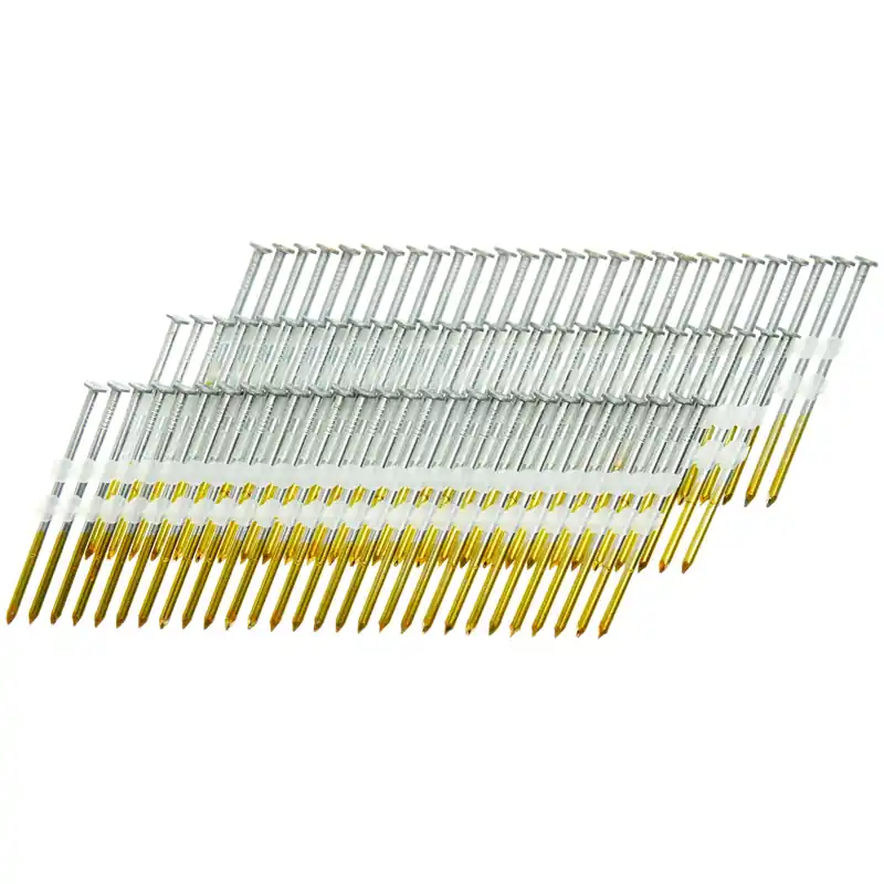 3 In. L X 16 Ga. Angled Strip Bright Framing Nails 20 Deg 4,000 Pk