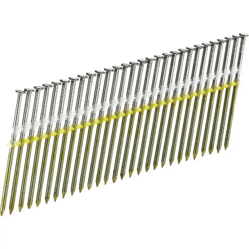 3-1/2 In. L X 16 Ga. Angled Strip Bright Framing Nails 20 Deg 4000 Pk