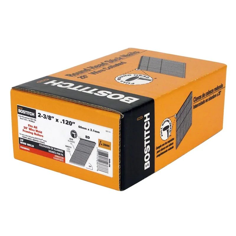2-3/8 In. L Angled Strip Coated Stick Nails 28 Deg 2000 Pk
