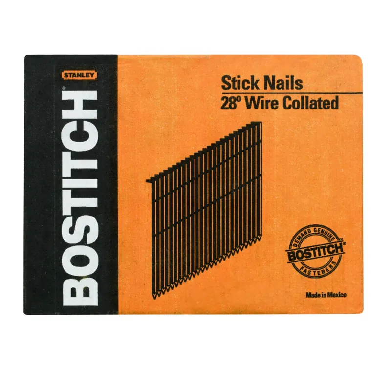 3 In. L Angled Strip Coated Stick Nails 28 Deg 2000 Pk