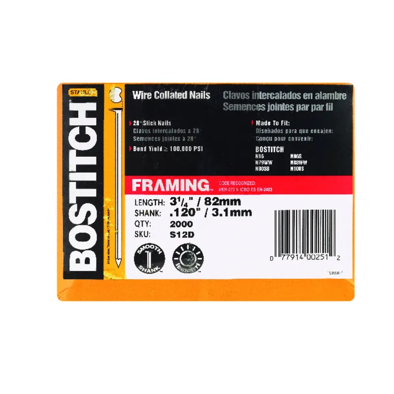 3-1/4 In. L Angled Strip Coated Stick Nails 28 Deg 2000 Pk