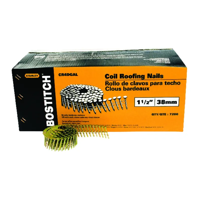 1-1/2 In. L Galvanized Roofing Nails 15 Deg 7200 Pk