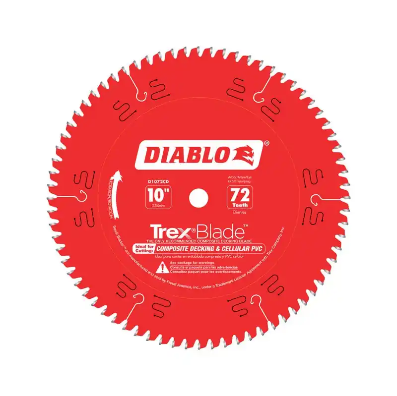 Trexblade 10 In. D X 5/8 In. Tico Hi-density Carbide Circular Saw Blade 72 Teeth 1 Pk