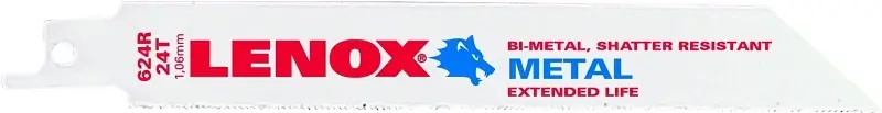 Metalwolf 6 In. Bi-metal Wave Edge Reciprocating Saw Blade 24 Tpi 1 Pk