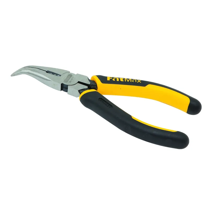 Fatmax 6-3/8 In. Carbon Steel Bent Long Nose Pliers/cutter