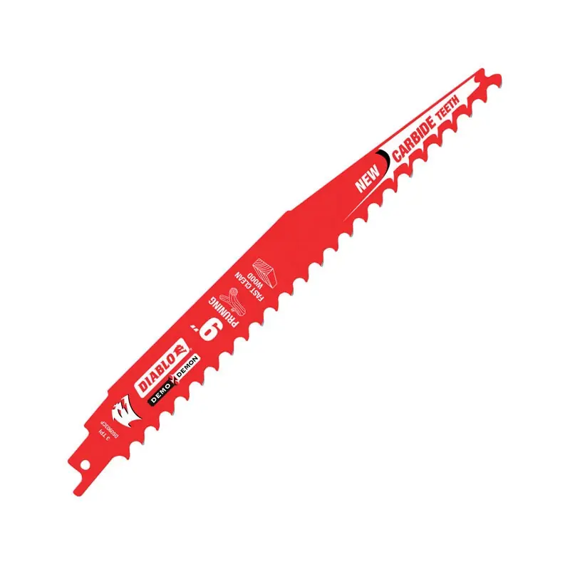 Demo Demon 9 In. Carbide Tipped Pruning & Clean Wood Reciprocating Saw Blade 3 Tpi 1 Pk
