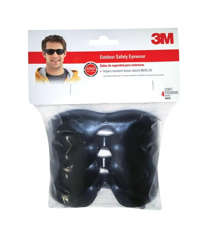 Anti-fog Safety Glasses Gray Lens Gray Frame 4 Pc