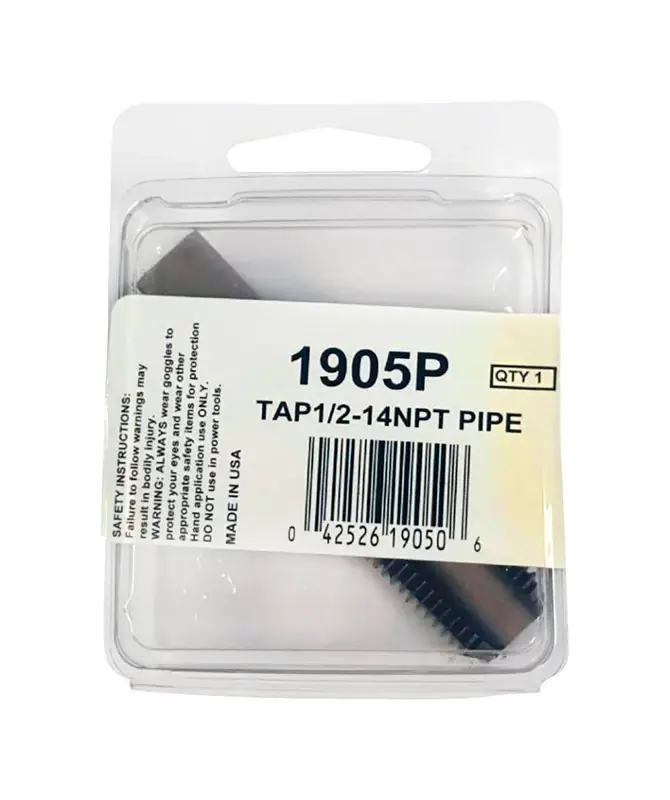 Pipe Taper Tap, 0.5-in. X 14