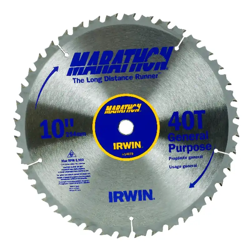 Marathon 10 In. D X 5/8 In. Carbide Miter And Table Saw Blade 40 Teeth 1 Pk