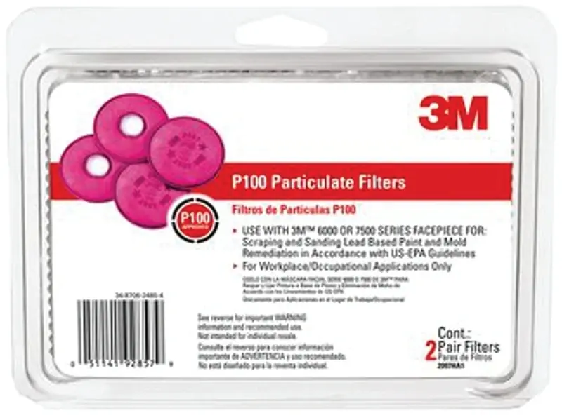 P100 Paint Sanding Respirator 6000-series With Particulate Filters