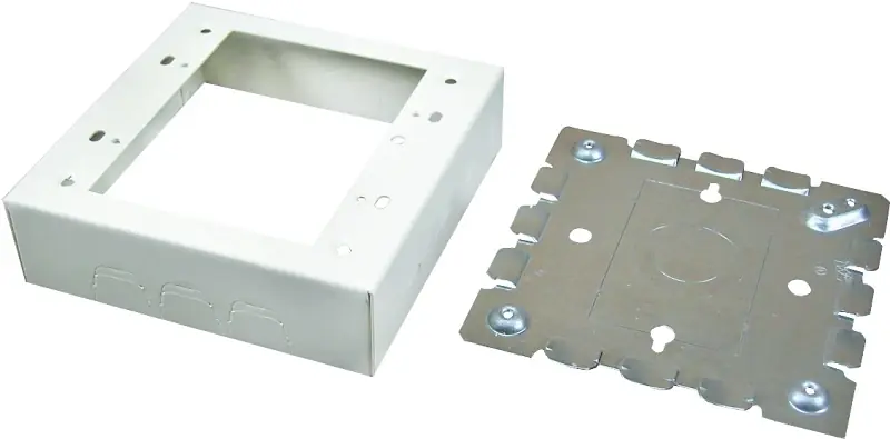 2-gang Ivory Metal Switch Box