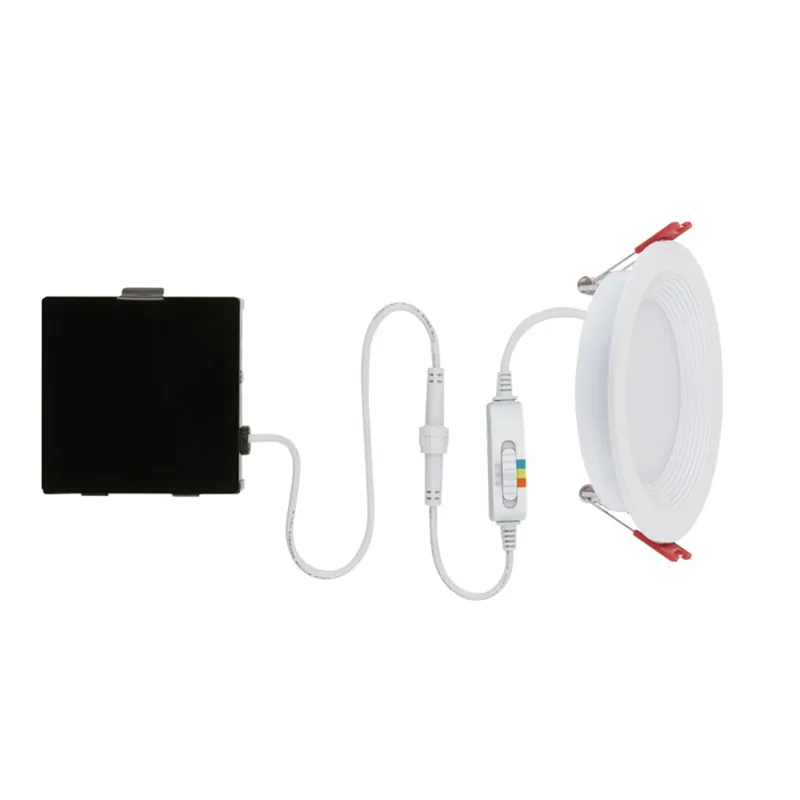 Ultra Slim Energy Star Frost White 4 In. Metal Led Canless Recessed Downlight 9 W