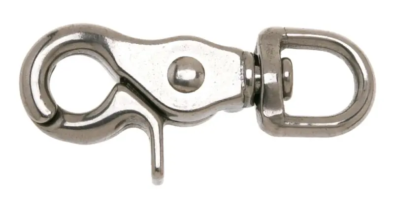 Stainless Steel Swiveling Round Eye Trigger Snap, 1/2 In.