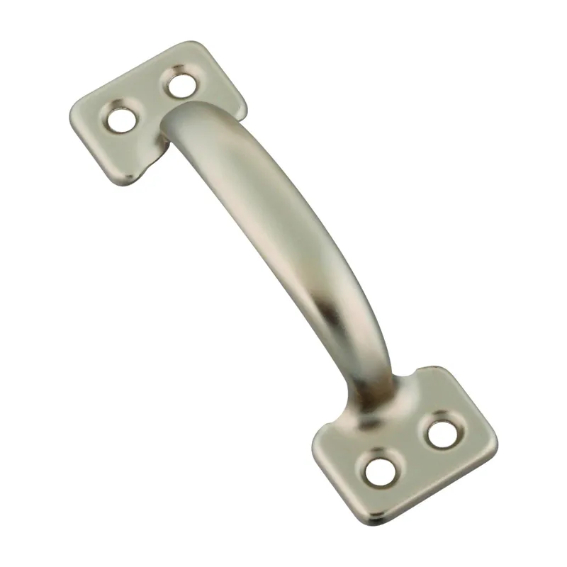 Weatherguard 4 In. L Satin Nickel Silver Steel Universal Sash Lift Handle 1 Pk