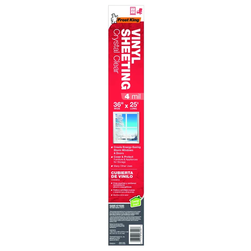 4-mil Clear Vinyl Sheeting, 3 X 25 Ft.