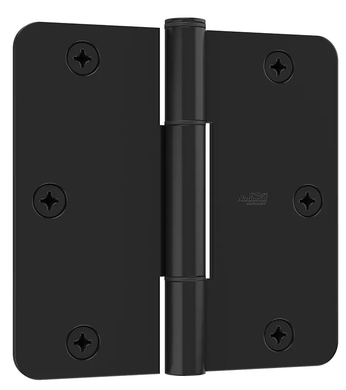 Squeak Guard 3.5 In. L Matte Door Hinge 3 Pk
