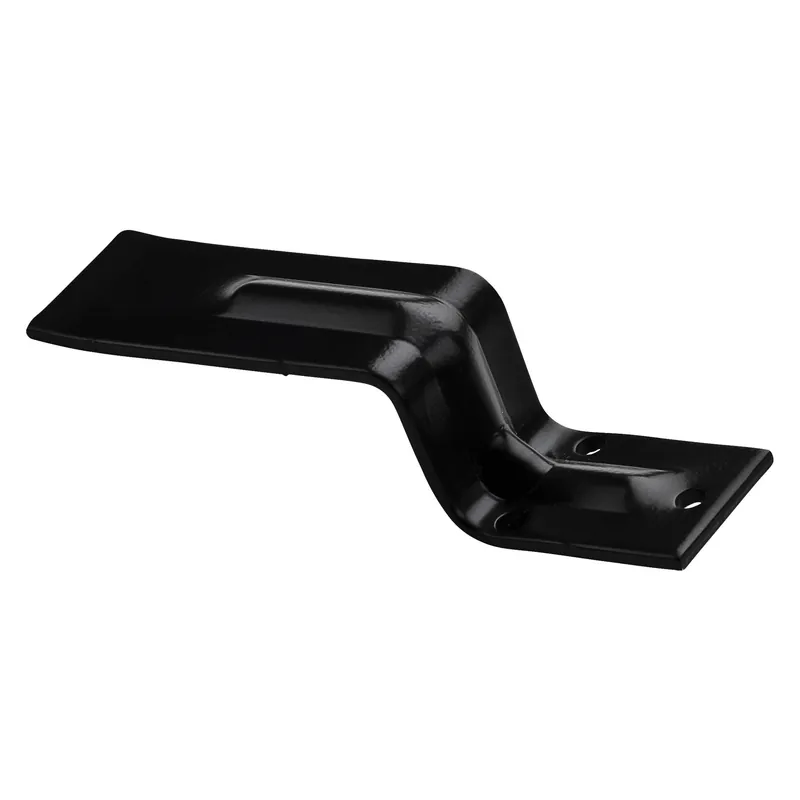6-5/16 In. L Gloss Black Hot Rolled Steel Open Bar Holder 1 Pk