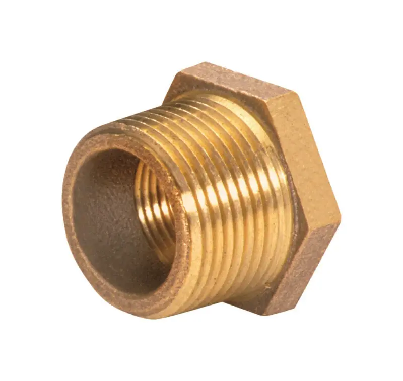 1/2 In. Mpt X 3/8 In. D Fpt Lead-free Brass Hex Bushing