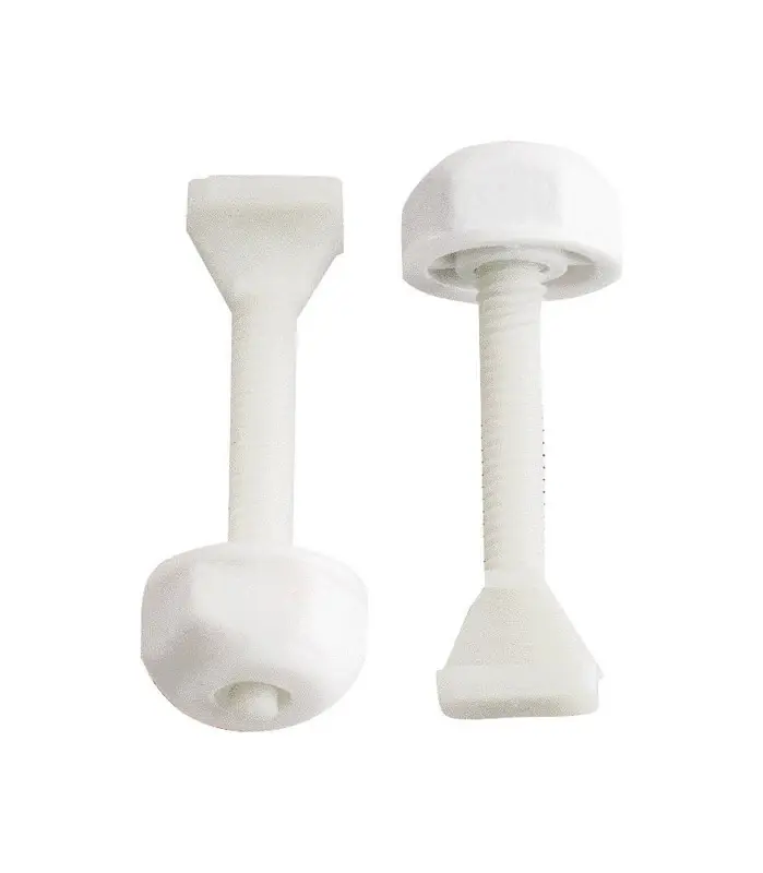 Toilet Bolt Set White Plastic 5/16 In X 2-3/8 In Model Pp835-19