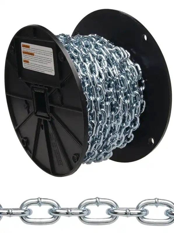 2 Zinc Machine Chain, 125 Ft.