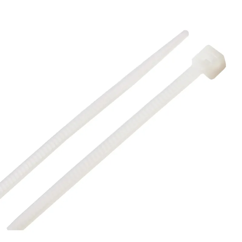 5.7 In. L White Cable Tie 100 Pk