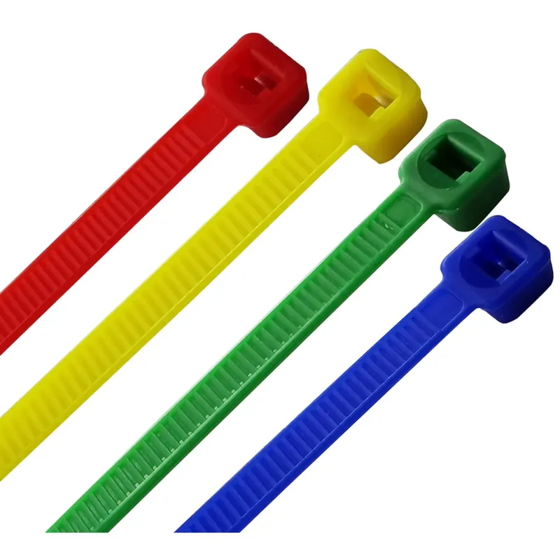 8 In. L Multicolored Cable Tie 100 Pk