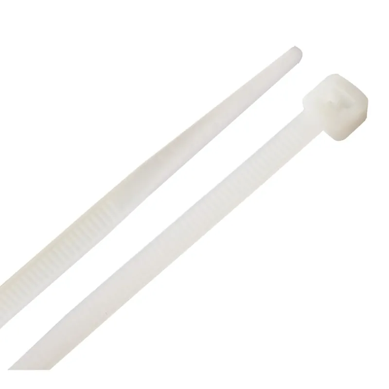 14.5 In. L White Cable Tie 100 Pk