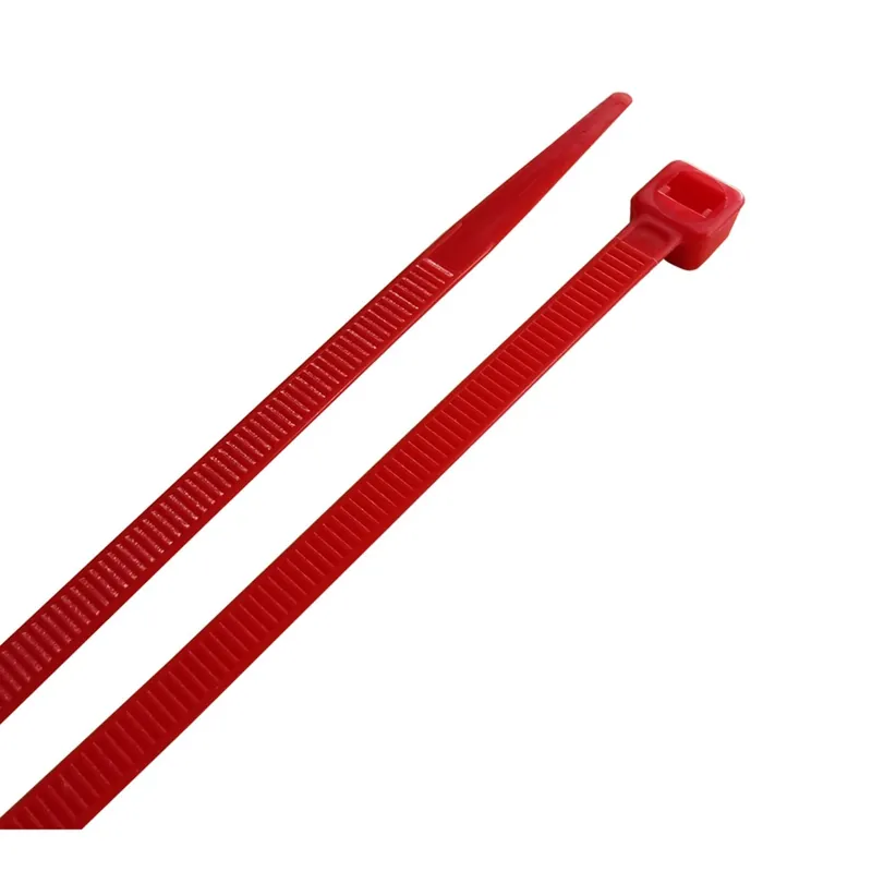 8 In. L Red Cable Tie 100 Pk