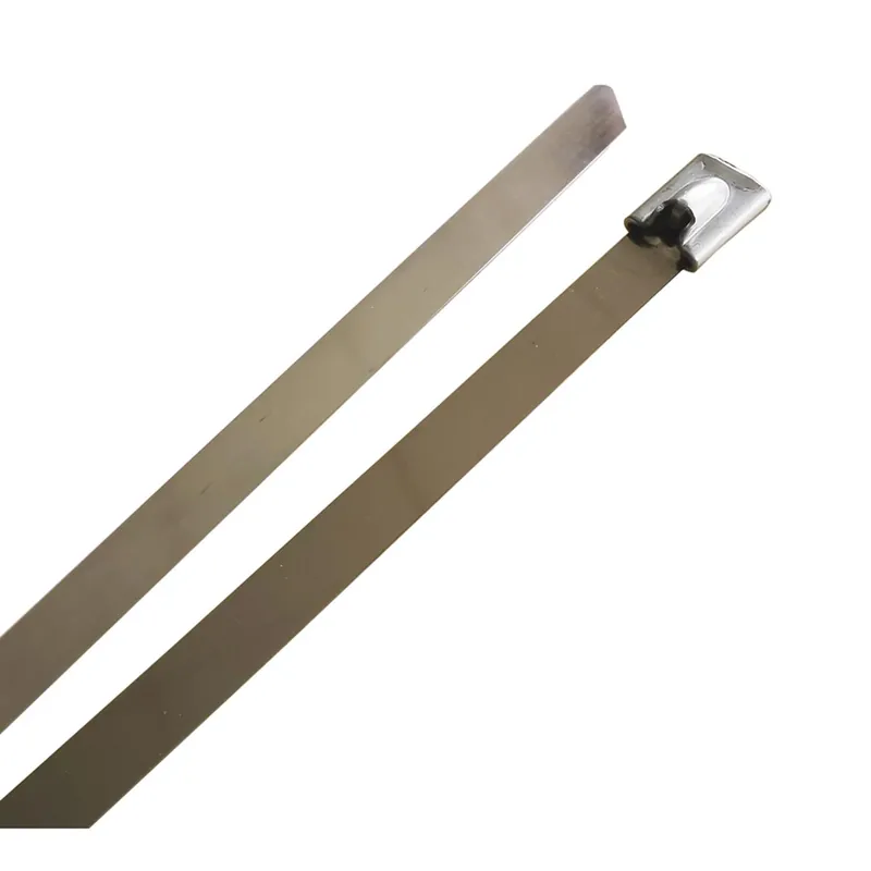 14 In. L Silver Ball Lock Cable Tie 5 Pk