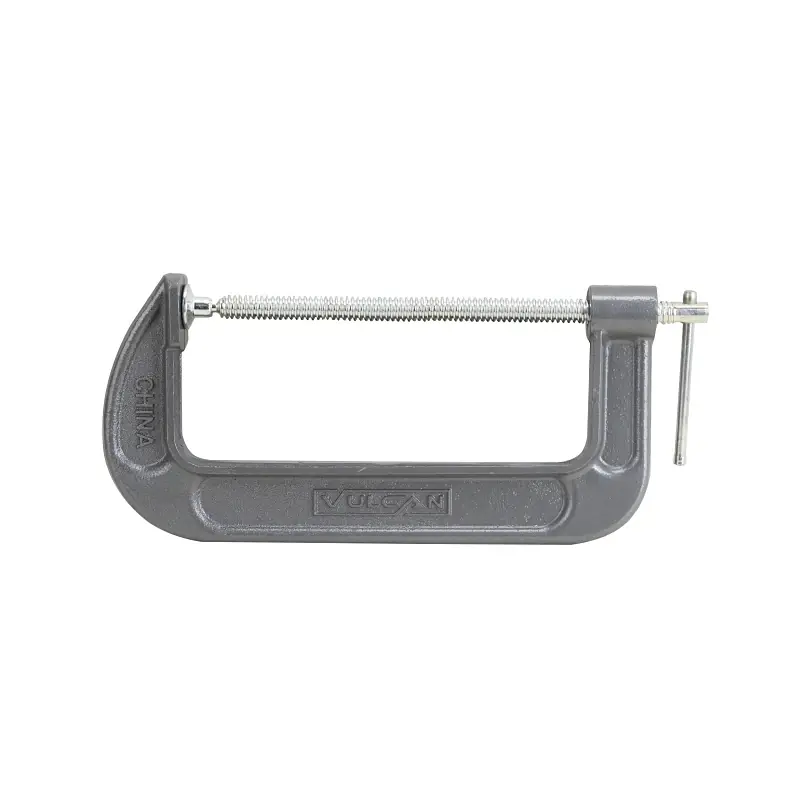Heavy Duty Swivel Tip C-clamp, 8 Inch With Zinc Plated Spindle