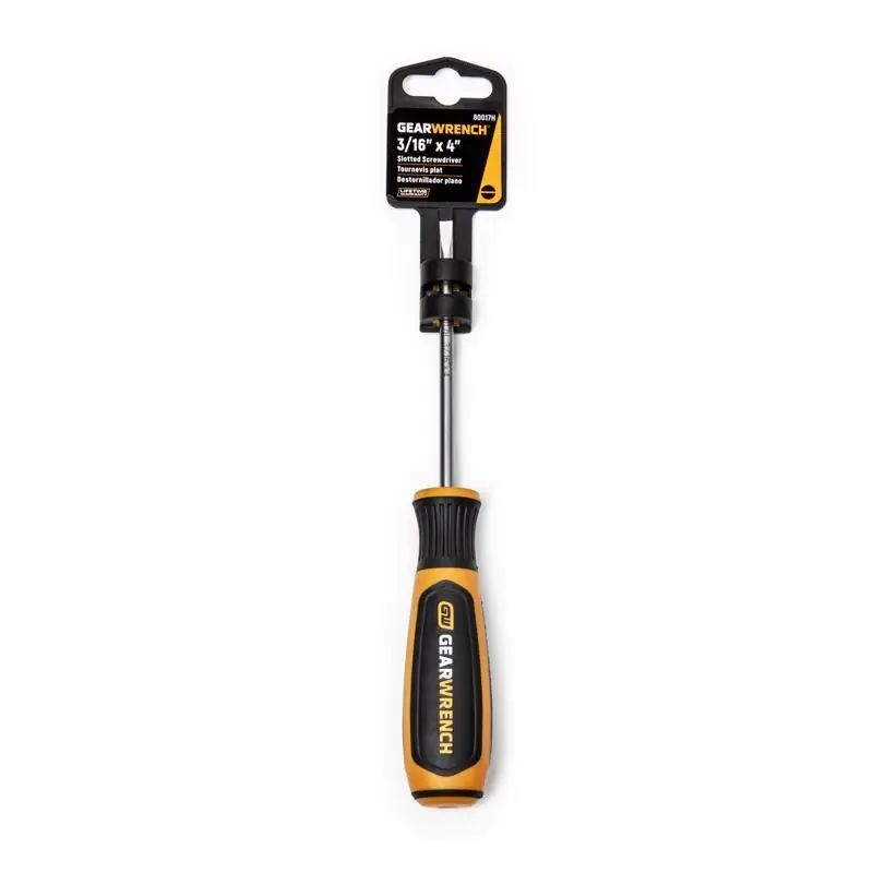 3/16 In. X 4 In. Dual Material Slotted Cabinet Screwdriver