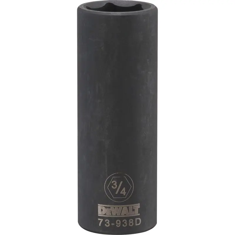 Dewalt 6‑point 3/4‑in. Deep Impact Socket – 1/2‑in. Drive, Forged Steel