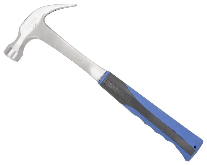 16 Oz Curved Claw Hammer, Steel Head, 13-1/4 In Overall Length