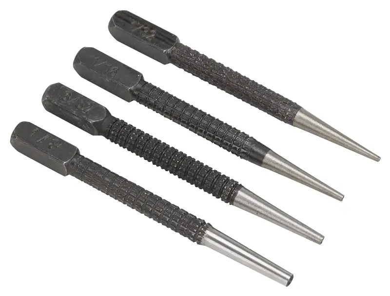 Jlo-048 Nail Punch Set, 4 Piece