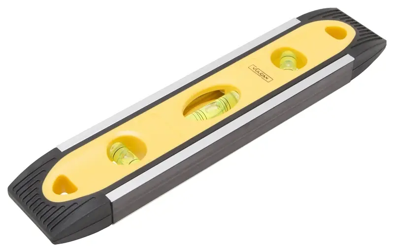Tm-15 Magnetic Plastic Torpedo Level, 9 Inch, 3 Vials, 2 Hang Holes