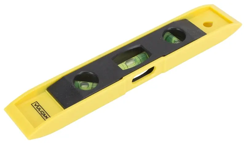 Jlo-063 Magnetic Torpedo Level, 9 In L, 3 Vials, Plastic Construction