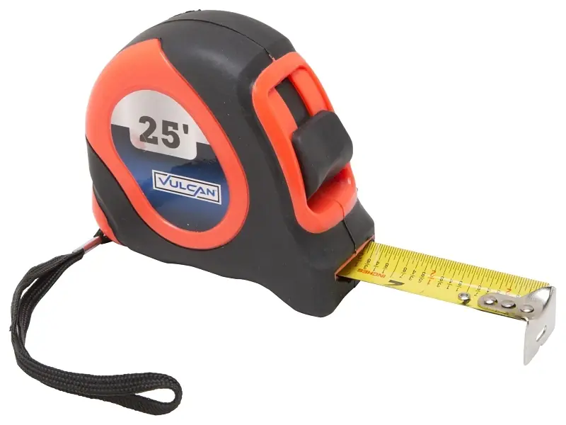 26-7.5x25-r Tape Measure, 25 Ft Long, 1 In Wide, Steel Blade, Orange Abs Case