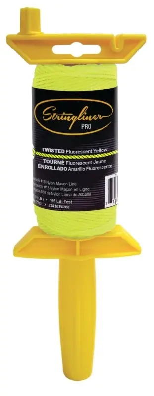 25012 135 Feet Twisted Yellow Chalk Line With Reel