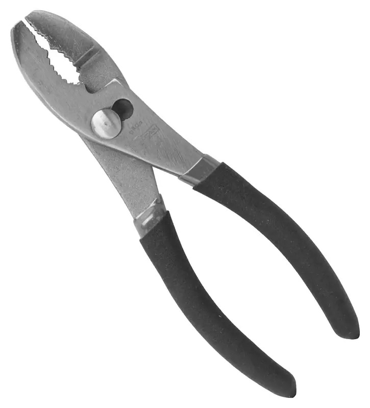 6 Inch Slip Joint Plier, Polished Carbon Steel With Double Dip Handles