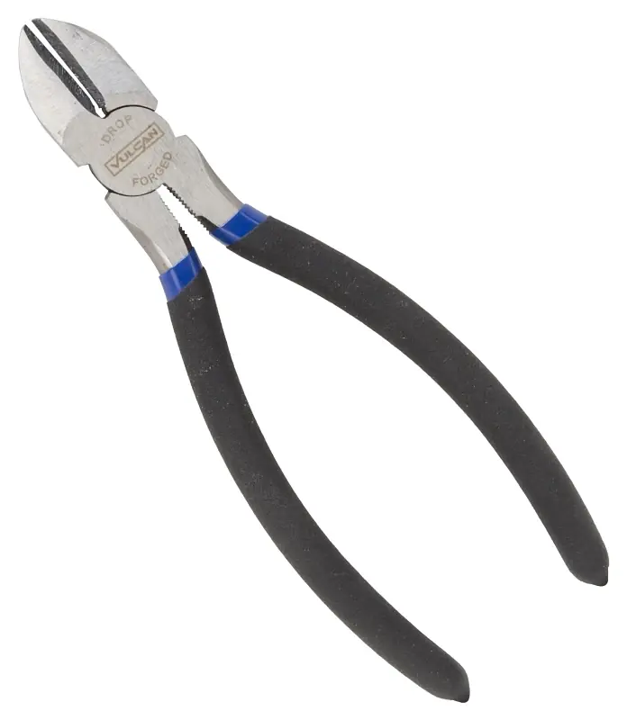 7 Inch Diagonal Cutting Plier, Carbon Steel, Non-slip Grip Handle