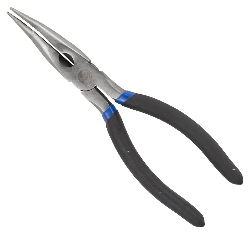 8 Inch Bent Nose Plier With Ergonomic Grips And Precision Milled Jaws