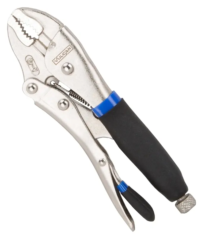 7 Inch Curved Jaw Locking Pliers With Cushion Grip Handle