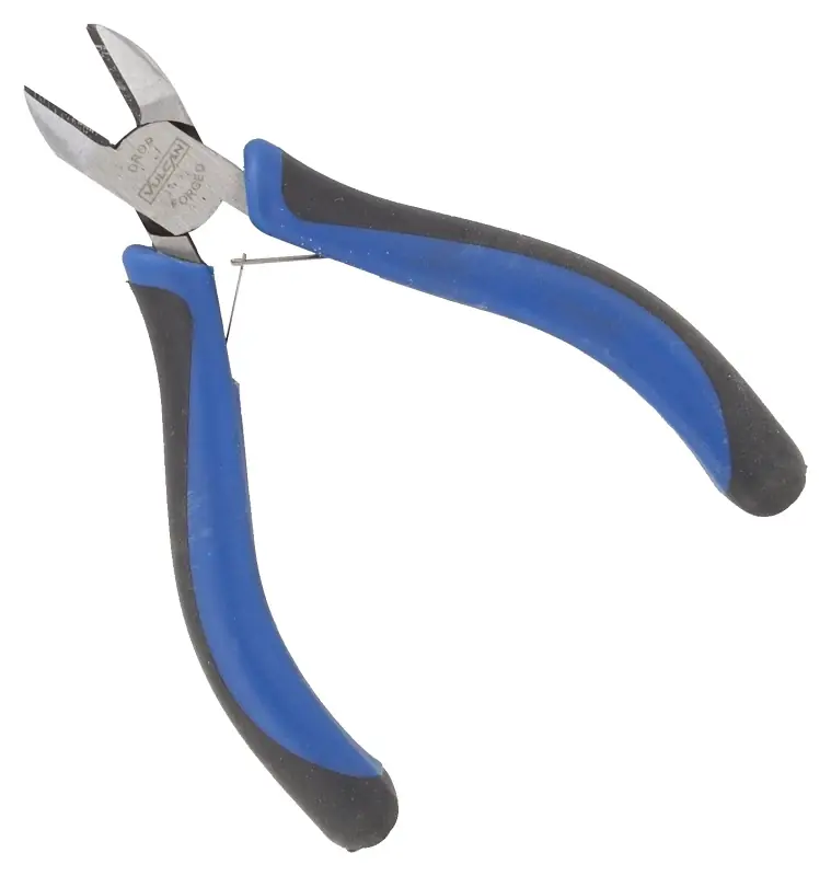 Mini Diagonal Cutting Plier 4-1/2 Inch Carbon Steel With Non-slip Grip