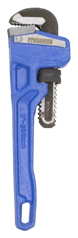 Heavy-duty 8 Inch Pipe Wrench, High Carbon Steel With Powder Coated Finish