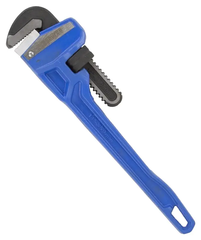 Heavy-duty 14 Inch Pipe Wrench, High Carbon Steel Construction