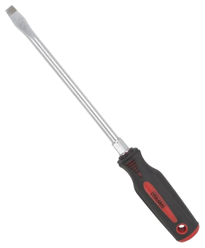 Slotted Screwdriver, 3/8 Inch X 8 Inch, Magnetic Tip, Soft Cushion Grip Handle
